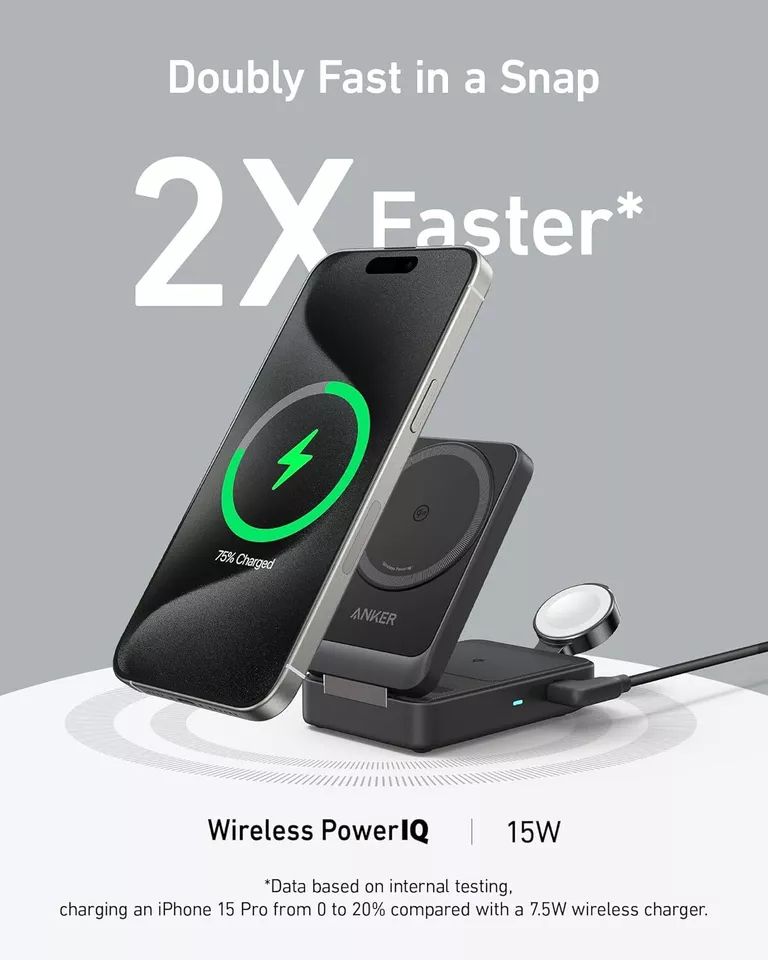 Anker MagGo 3-in-1 Wireless Charging Station