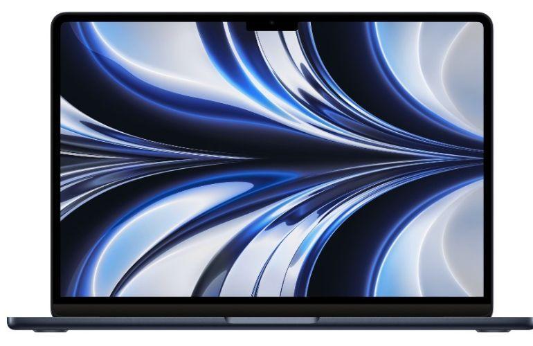 Apple MacBook Air 13.6-inch (2022) - Apple M2 Chip: 8-Core CPU/8-Core GPU - 256GB - Midnight - 16GB RAM - Premium