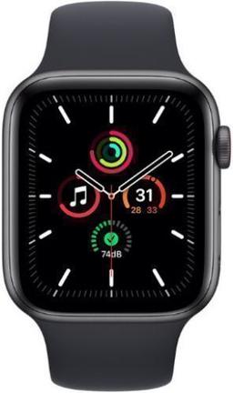 Apple Watch SE 1st Gen (2020) (GPS) - 32GB - 40mm - Space Grey Aluminum Case with Midnight Rubber Sport Band
