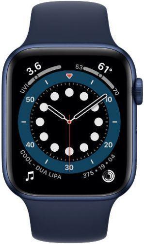 Apple  Watch Series 6 - 32GB - Cellular + GPS - 44mm - Blue - Aluminum - Deep Navy - Sport Band - Rubber - Excellent