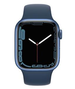 Apple Watch Series 7 (GPS) - 32GB - 41mm - Blue Aluminum Case with Abyss Blue Rubber Sport Band