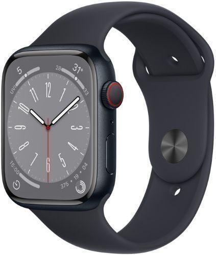 Apple Watch Series 8 (GPS) - 32GB - 45mm - Midnight Aluminum Case with Midnight Rubber Sport Band