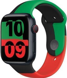 Apple Watch Series 9 (Cellular + GPS) - 64GB - 45mm - Midnight Aluminum Case with Black Unity Rubber Sport Band - Small/Medium Size