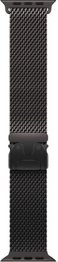 Apple Watch Ultra 2 (Cellular + GPS) - 64GB - 49mm - Black Titanium Case with Black Textile Titanium Milanese Loop Band - Medium Size