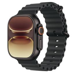 Apple Watch Ultra 3 - 64GB - 49mm - Black Titanium Case with Black Fluoroelastomer Ocean Band - One Size