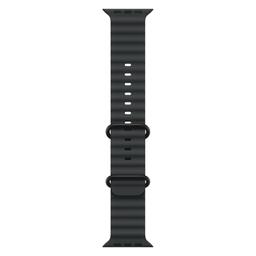 Apple Watch Ultra 3 - 64GB - 49mm - Black Titanium Case with Black Fluoroelastomer Ocean Band - One Size