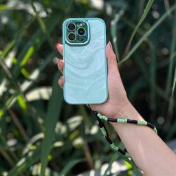 Caseco iPhone 15 Case With MagSafe - Green Swirl
