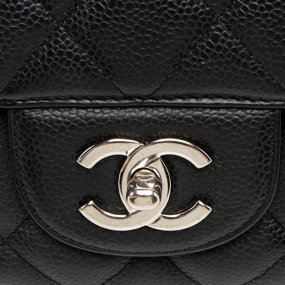 Refurbished Chanel Caviar Leather Classic Maxi Single Flap Bag - Reebelo Singapore