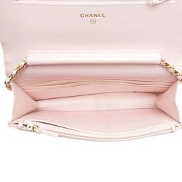 Chanel Caviar Leather Crystal CC Wallet on Chain