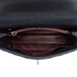 Chanel Caviar Leather Lizard Coco Small Top Handle