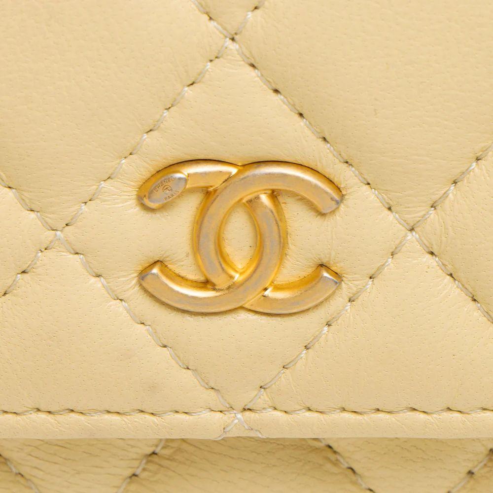 Chanel Lambskin Pearl Crush Mini Clutch
