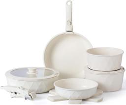 Country Kitchen Cookware Set with Removable Handle