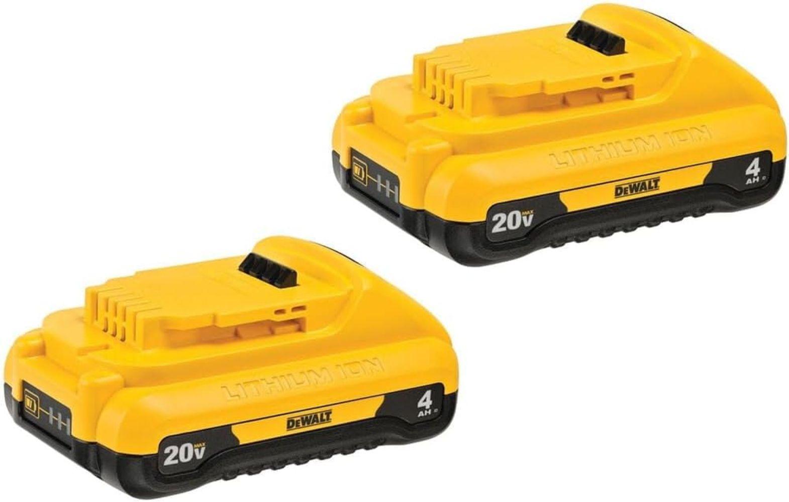 Dewalt DCB240-2R 20V MAX Compact 4.0 AH Battery (2-Pack)