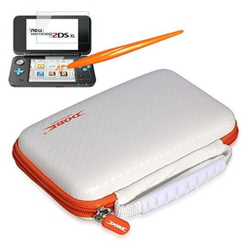Dobe  Protective Kit for New Nintendo 2DS XL (3 in 1) - White - Brand New