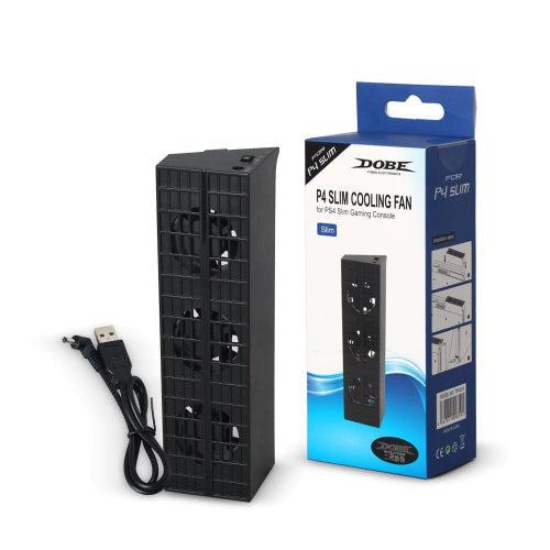 Dobe  PS4 Slim Cooling Fan - Black - Brand New