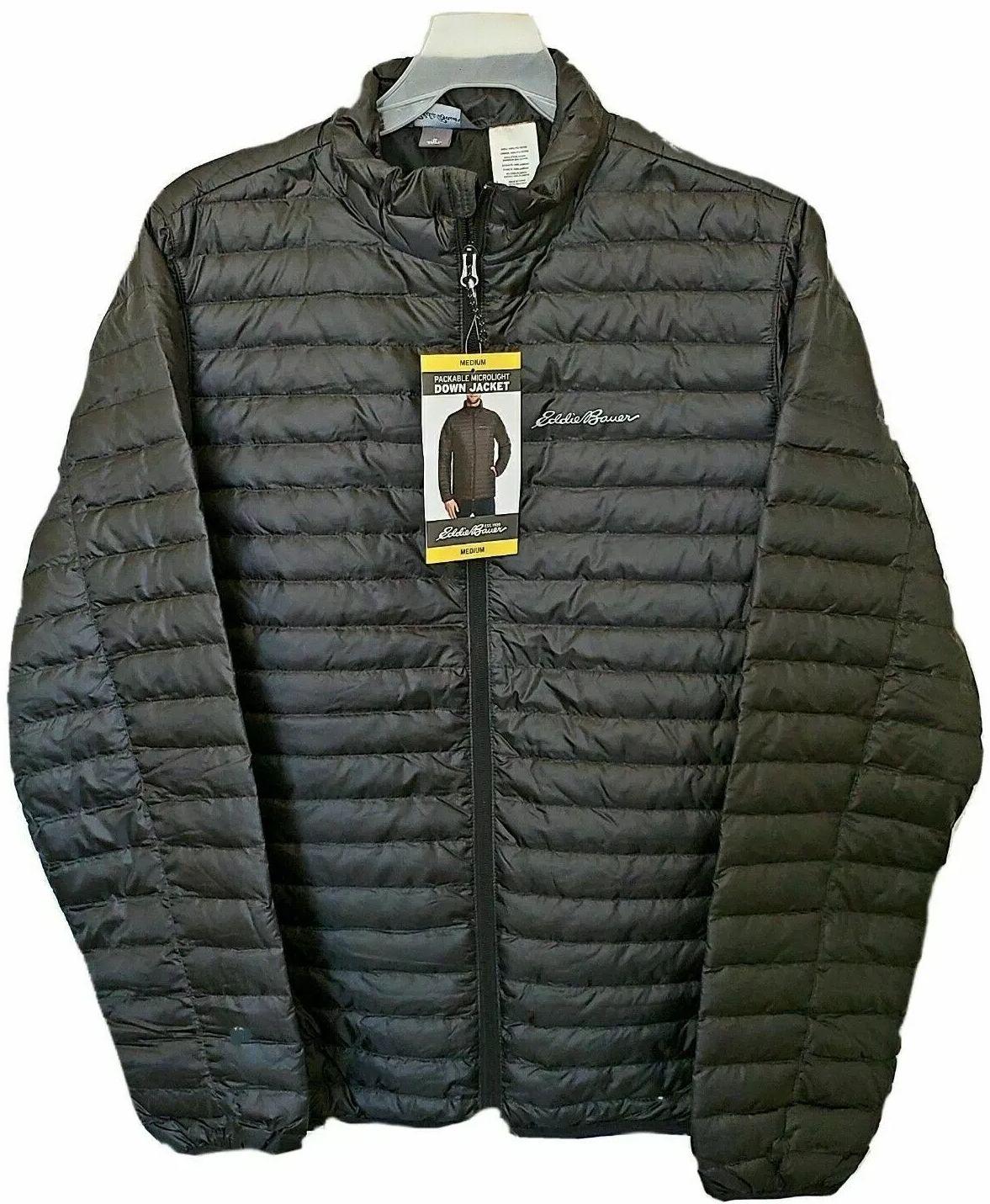 Eddie Bauer Men's Packable Microlight Down Jacket M