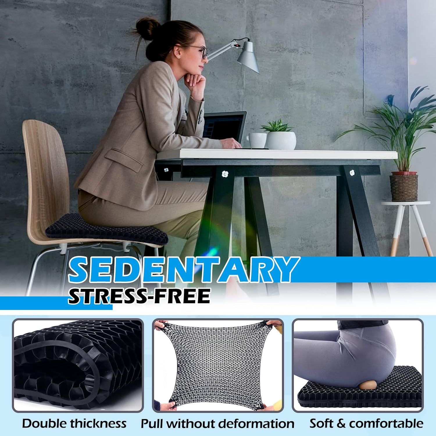 Evnoste Gel Seat Cushion (L)