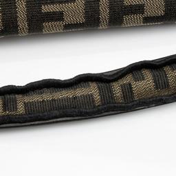 Fendi Zucca Calfskin Baguette Shoulder Bag