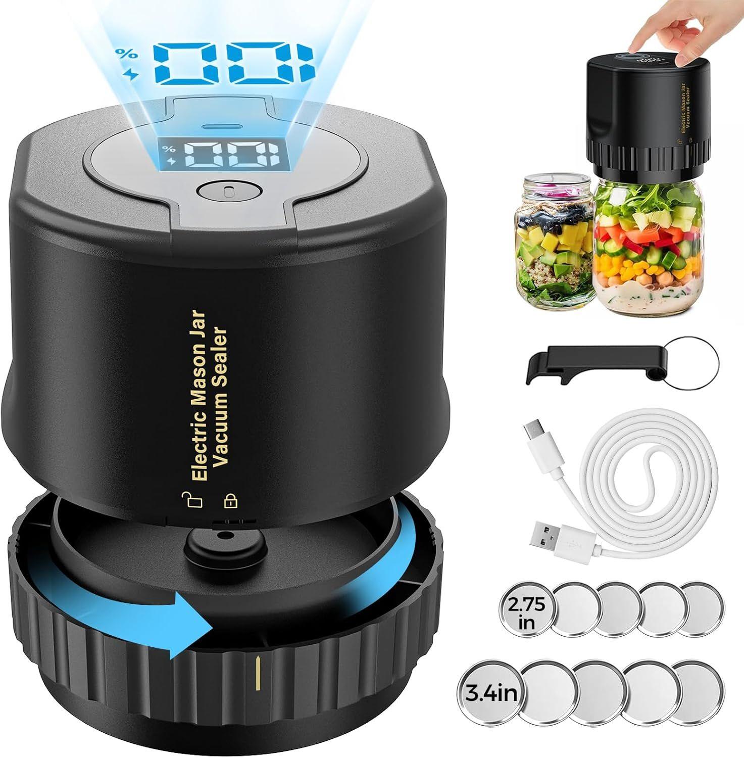 Fodmor Mason Jar Electric Vacuum Sealer