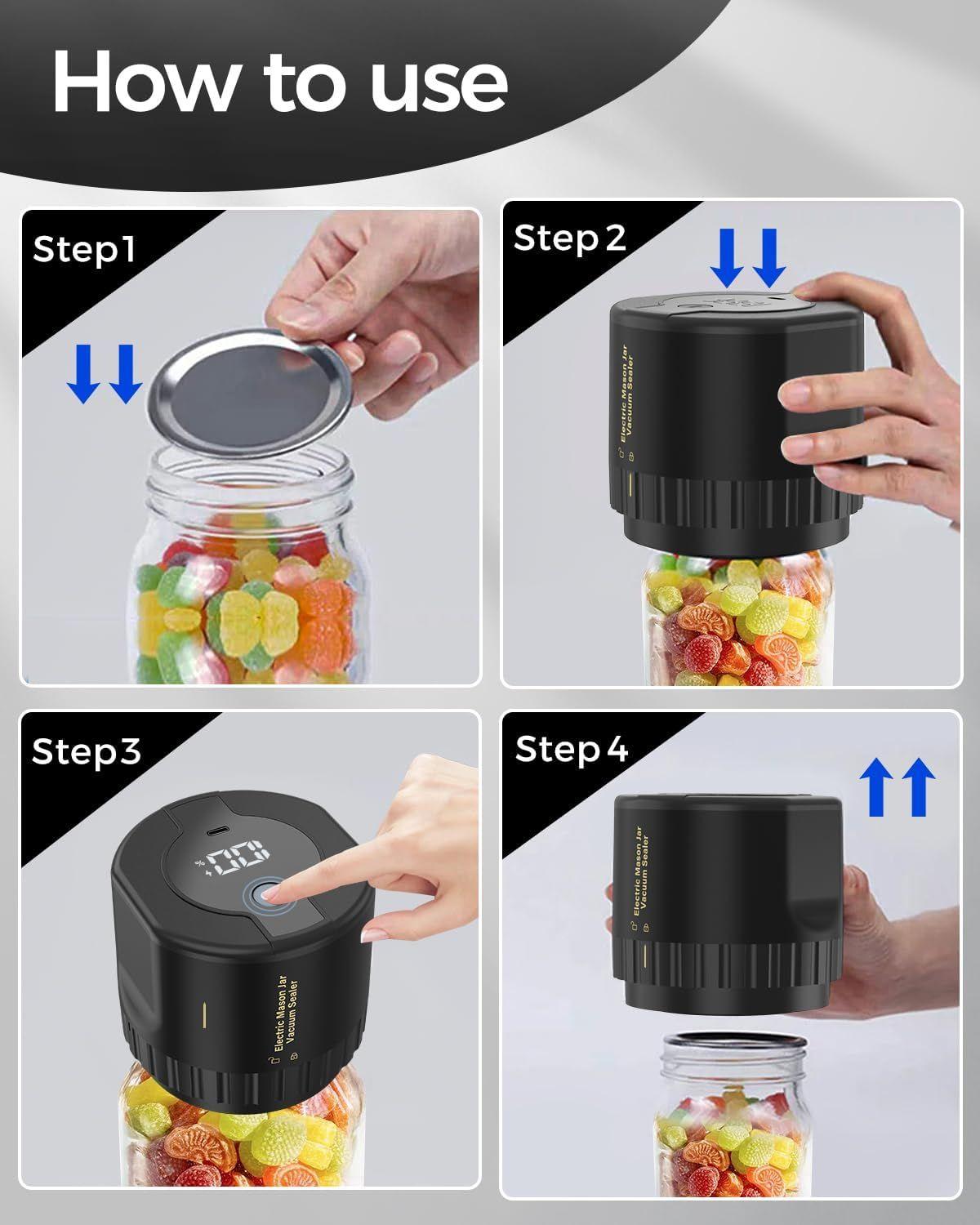 Fodmor Mason Jar Electric Vacuum Sealer