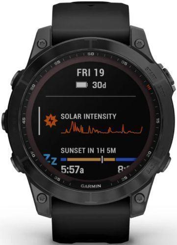 Garmin Fenix 7 Smartwatch Sapphire Solar Edition (Polymer) 47mm in Black Titanium