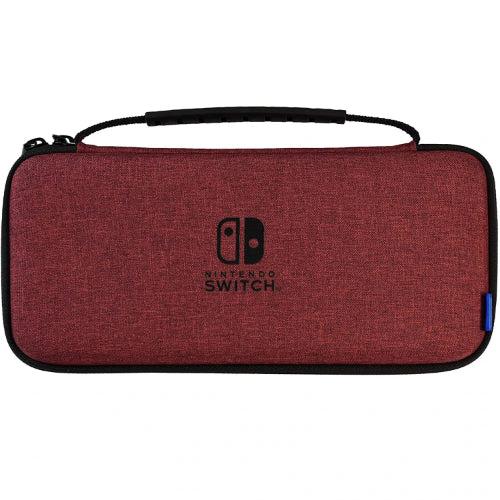 Hori  Slim Hard Pouch for Nintendo Switch OLED - Red - Brand New