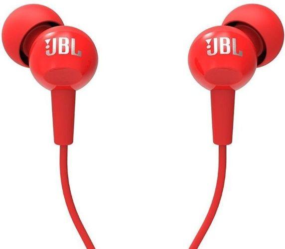 JBL C150SI In Ear Earphones in Red in Brand New condition