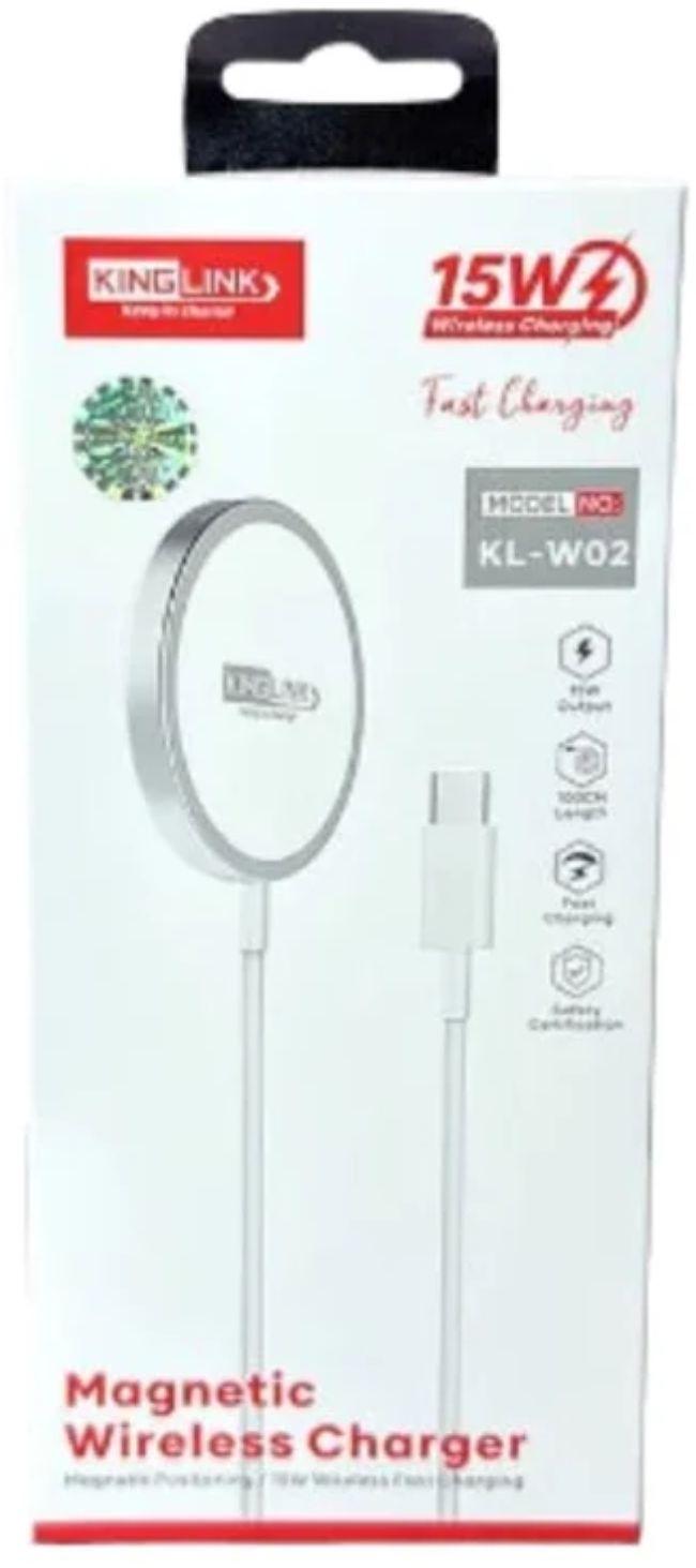 Refurbished Kinglink KLW02 15W Magnetic Wireless Charger Pad (1M) - Reebelo Singapore