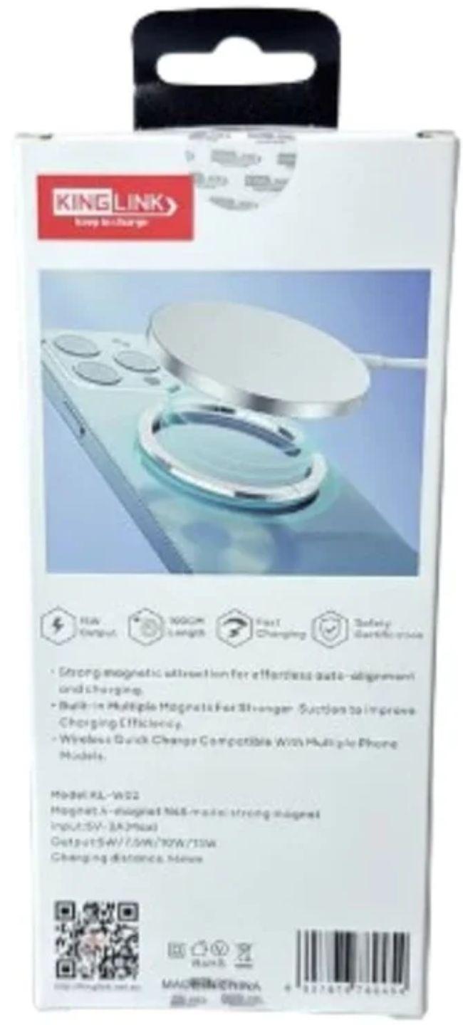 Refurbished Kinglink KLW02 15W Magnetic Wireless Charger Pad (1M) - Reebelo Singapore