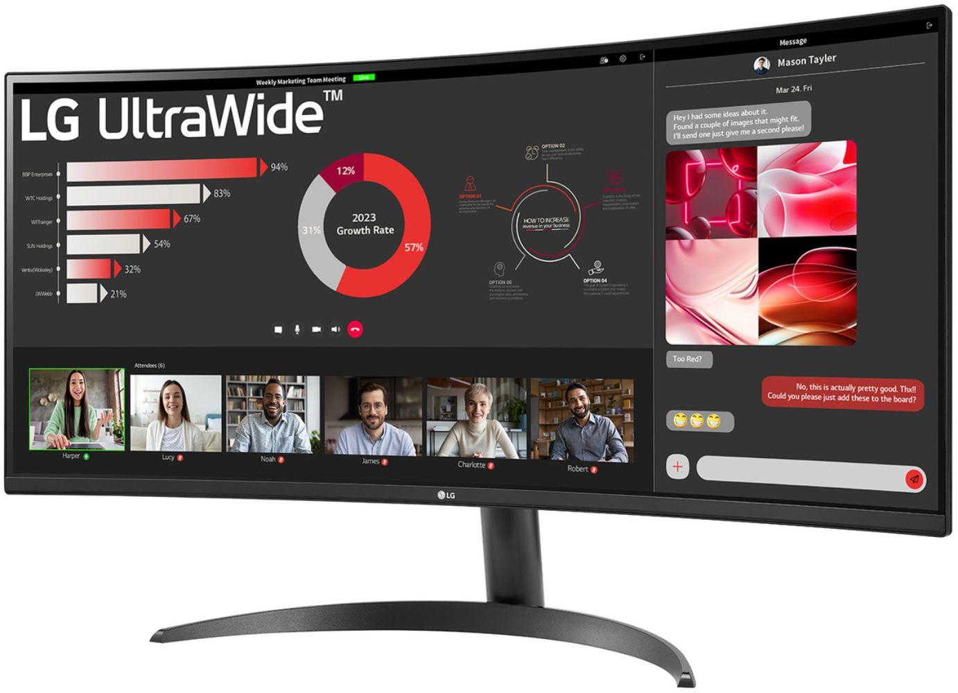 Refurbished LG 34WR50QK-B Curved UltraWide QHD Monitor 34" - Reebelo Singapore