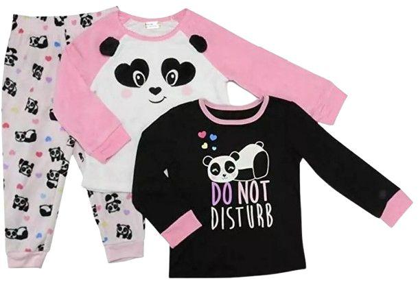 Member's Mark Girls Favorite Pajamas Panda 2T