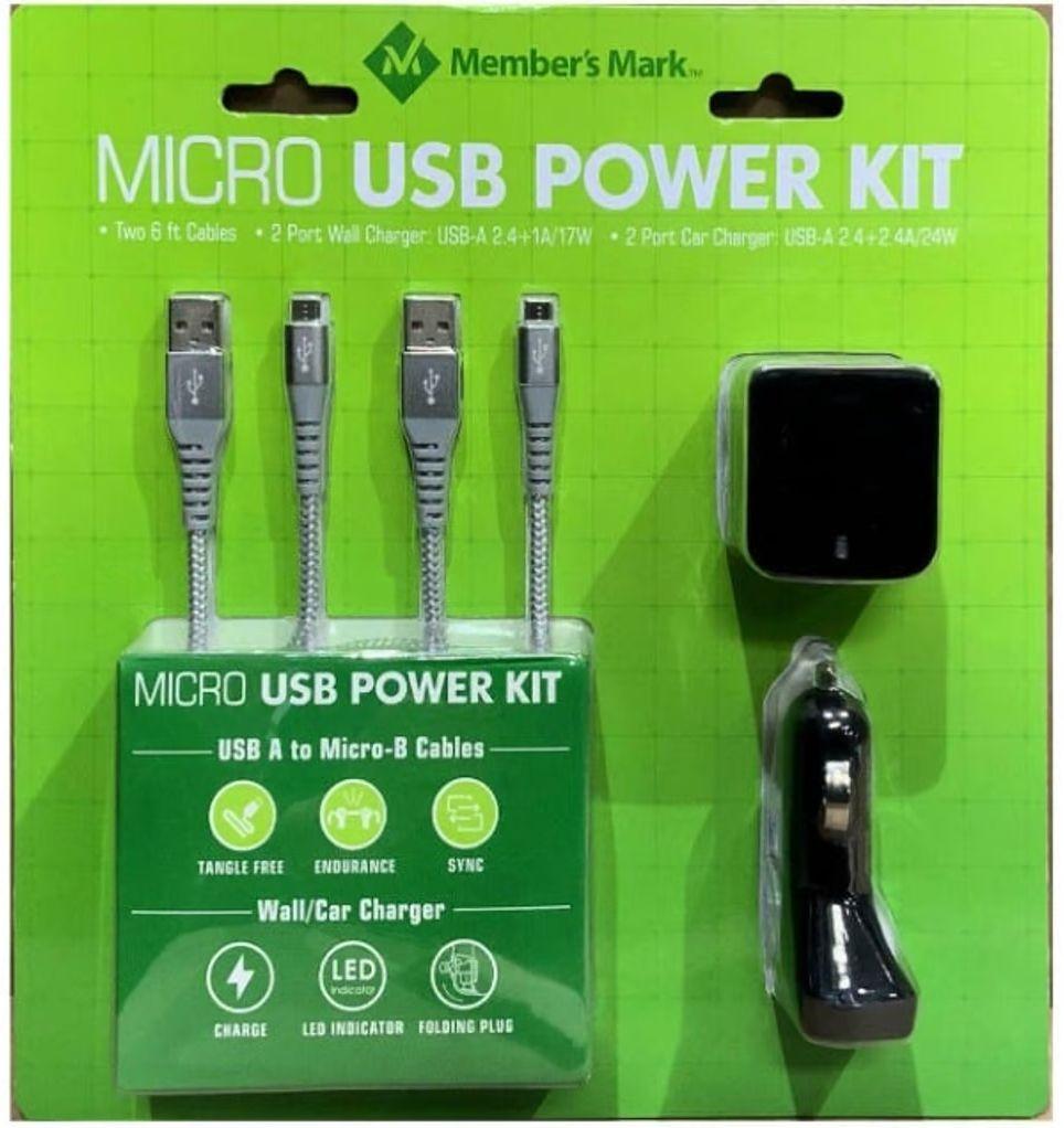 Member's Mark Micro USB Power Kit