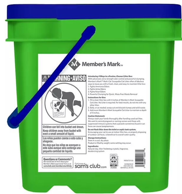 Member's Mark Scoopable Clumping Cat Litter 42lb