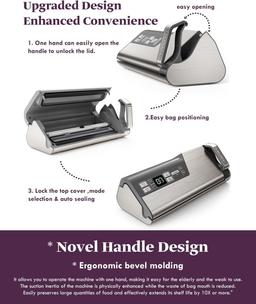 Mesliese V6120 Vacuum Sealer Machine 95kPa 140W