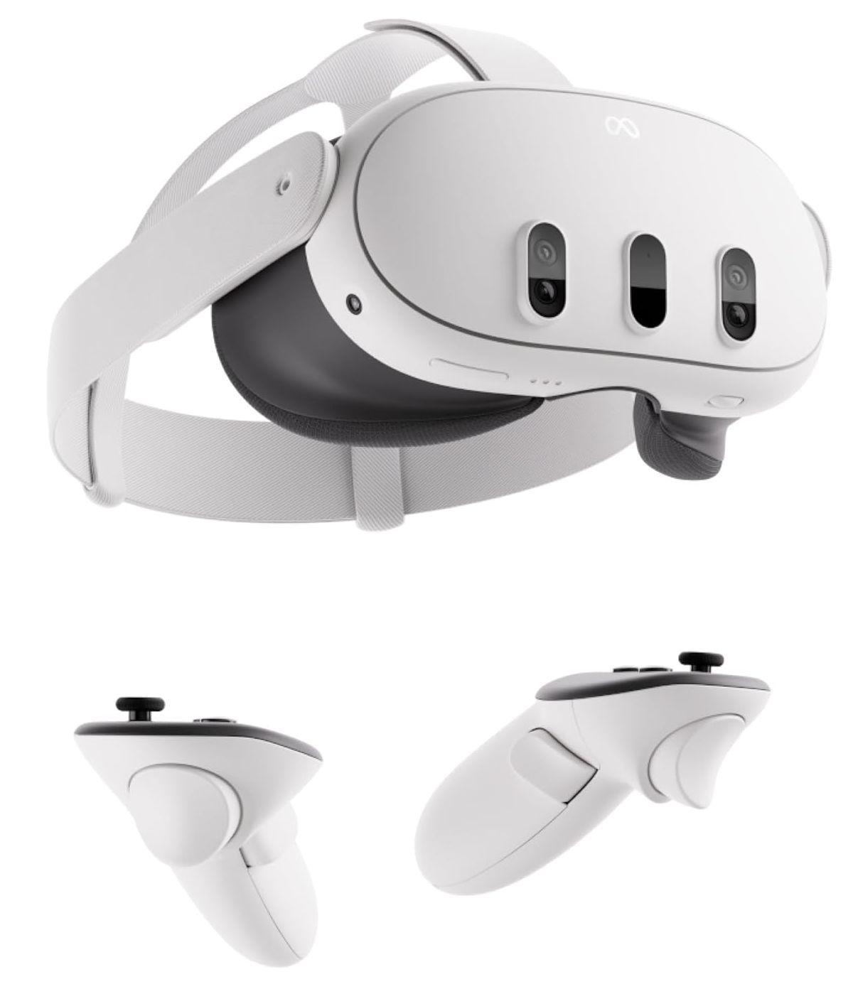 Refurbished Meta Quest 3 VR Headset Controllers & Charger - Reebelo Singapore