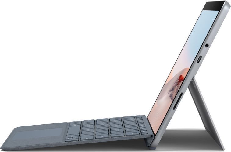 Microsoft Surface Go 2 with Surface Go Type Cover - 64GB - WiFi - Intel Pentium Gold 4425Y 1.7GHz - 4GB RAM - Silver/ Ice Blue