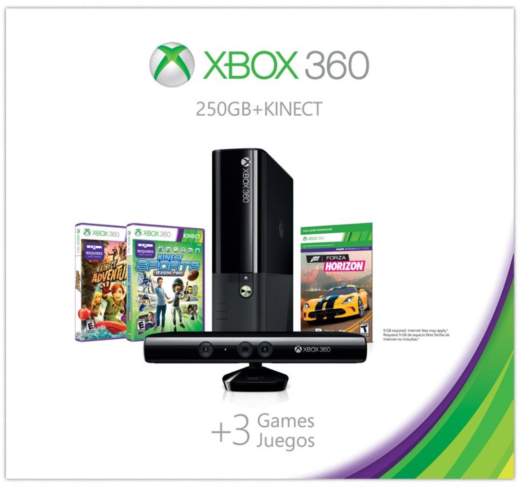 Microsoft Xbox 360 E Gaming Console (Bundle)