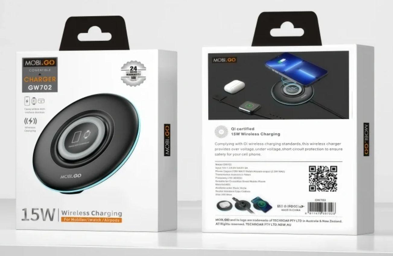 Refurbished Mobigo GW702 15W Wireless Charger Pad - Reebelo Singapore