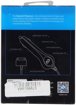 NAZTECH Rapid Car Charger for Apple iPod/iPhone 4