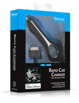 NAZTECH Rapid Car Charger for Apple iPod/iPhone 4