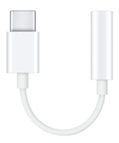 OPPO  Type-C to 3.5mm Headphone Adapter Cable - White - Brand New
