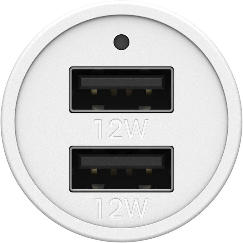 OtterBox USB-A Dual Port Car Charger (24W)