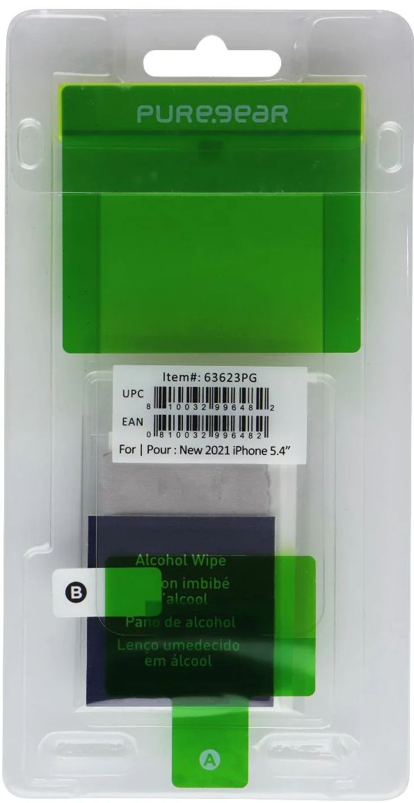 PureGear Tempered Glass for iPhone 13 Mini (63623PG)