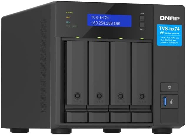 Qnap TVS-h474 4-Bay High-Speed Desktop NAS