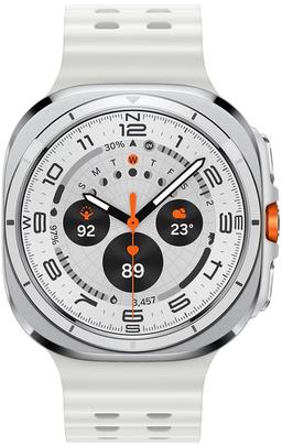Galaxy Watch Ultra - 32GB - 47mm - Titanium White Titanium Case with White Silicone Marine Band