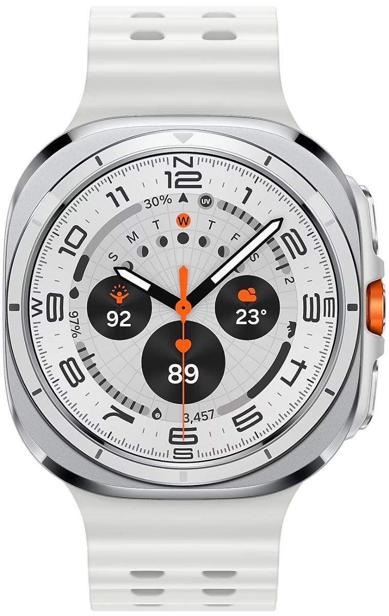 Samsung Galaxy Watch Ultra - 32GB - Titanium White-Titanium-Marine Band-White - 47mm - Titanium White - Titanium - White - Marine Band - Silicone - Excellent