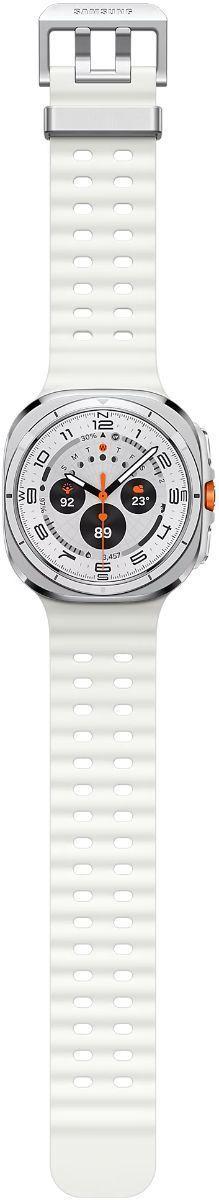 Galaxy Watch Ultra - 32GB - 47mm - Titanium White Titanium Case with White Silicone Marine Band