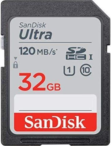 Sandisk Ultra SDHC C10 UHS-I Memory Card (120MB/s)