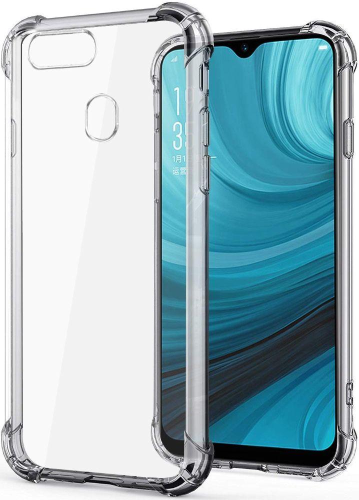 Shockproof Transparent Phone Case for OPPO A12 - Transparent - Brand New