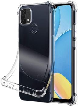 Shockproof Transparent Phone Case for OPPO A15s - Transparent